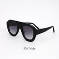 FW Noir — Black Oversized Sunglasses