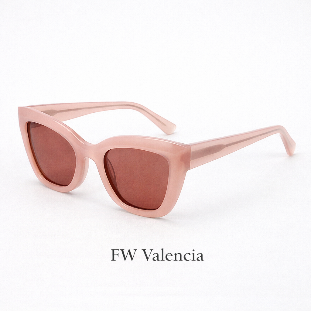 FW Valencia — Pink Oversized Sunglasses